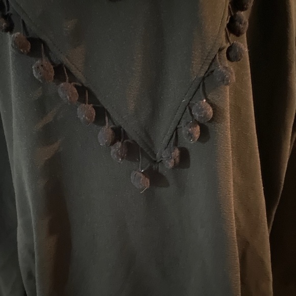 Shein Curve Womens 4XL Black Hooded Pompom Tassels Sweatshirt - Picture 3 of 5